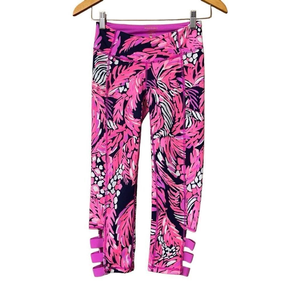 Lilly Pulitzer luxletic cropped leggings a jungle in here print